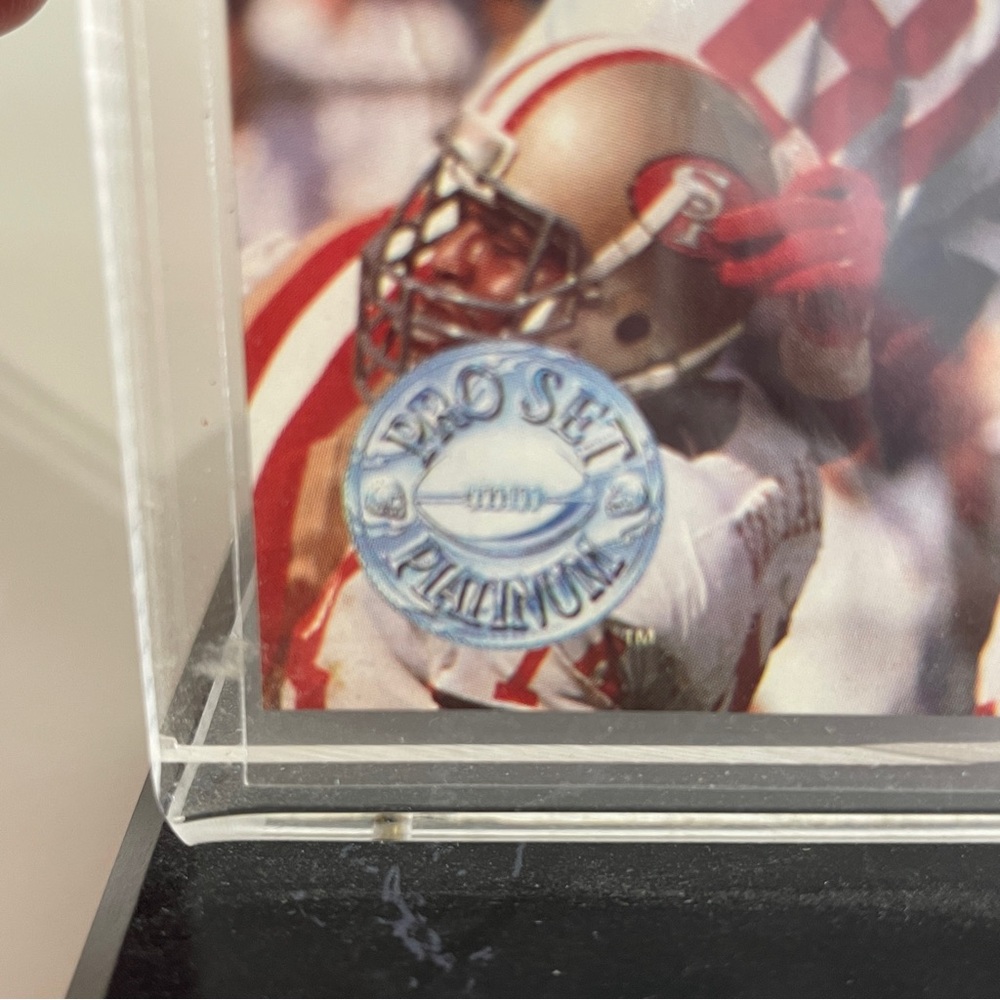 Jerry Rice 1991 Pro Set Platinum Card Display - Picture 3 of 8